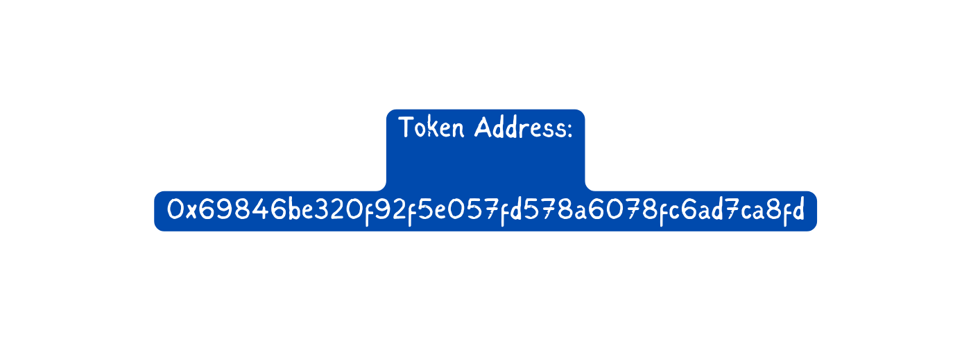 Token Address 0x69846be320f92f5e057fd578a6078fc6ad7ca8fd